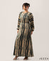 Printed Satin A-Line Dress 59252